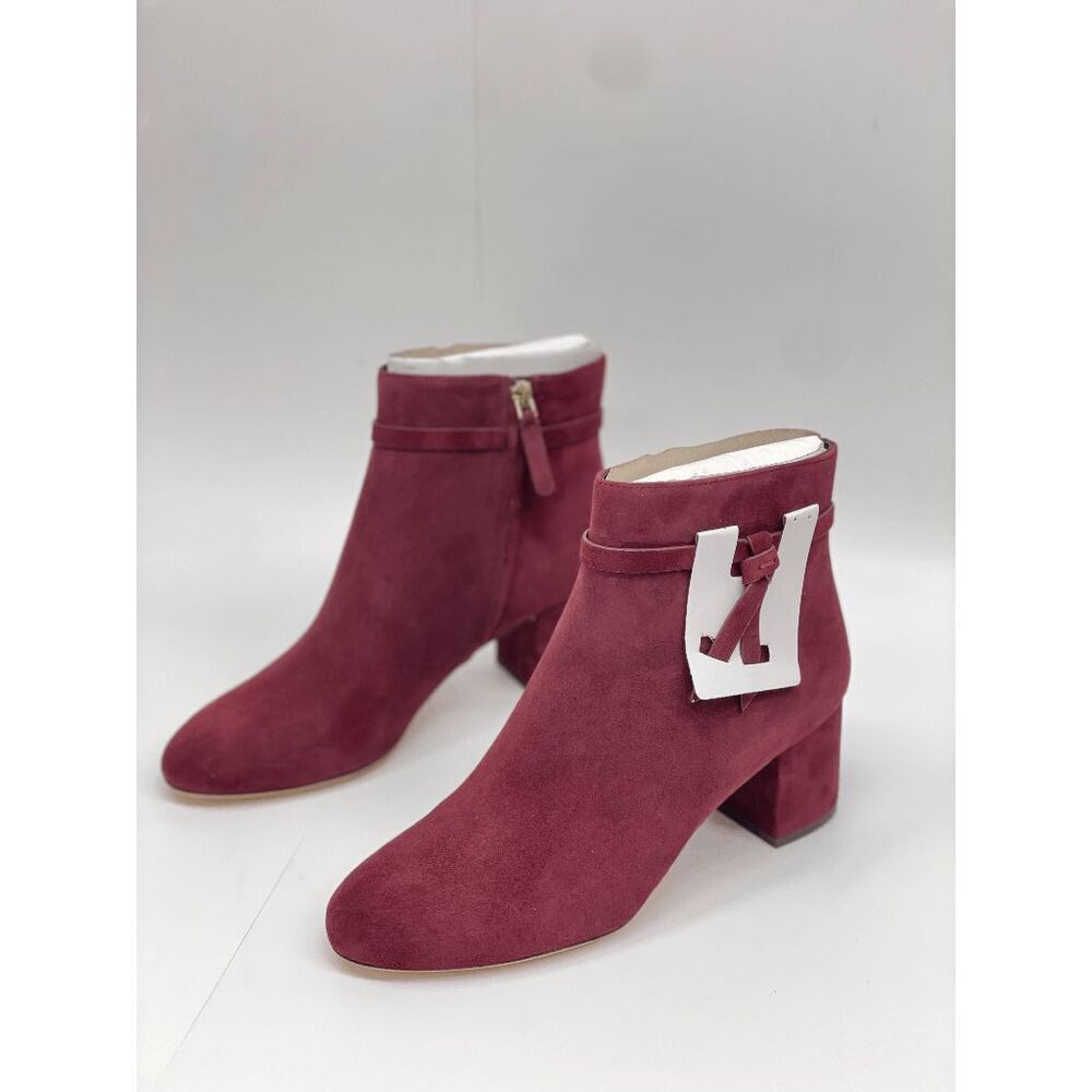 Kate Spade New York Women's Knott Mid Ankle Booties - Dark Merlot 7.5B
